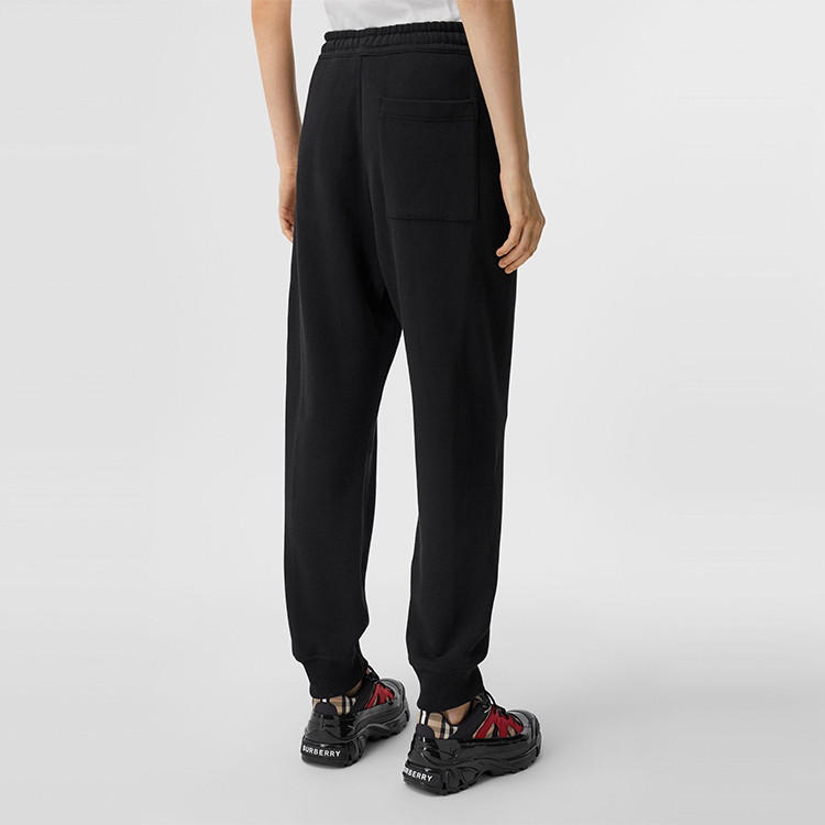 Purchase (W) Burberry Seluar Jogger Hitam Logo Drawstring Knit 80372601