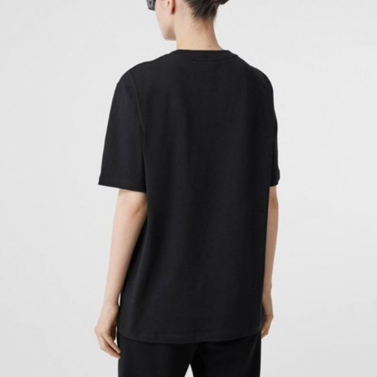 (Women) Burberry Black Logo Print Cotton Crewneck Oversized T-Shirt. 80205761 圖 5