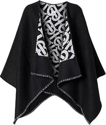 (W) Burberry 黑色印花Logo開襟披肩外套 80217951 Order (W) Burberry 黑色印花Logo開襟披肩外套 80217951