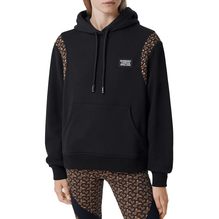 (Women) Burberry Black Logo Print Oversized Hoodie 80322941 圖 4