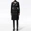 Shop (W) Burberry Hitam Mantel Trench Panjang dengan Sabuk. 80163701