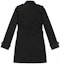Lookbook (Women) Burberry Black Long Double-Breasted Trench Coat 40470411