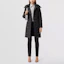 Lookbook (Women) Burberry Black Long Down Coat with Detachable Hood 80446801