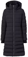 Order (W) Burberry Jaket Puffer Hitam Panjang Berhud 80185571