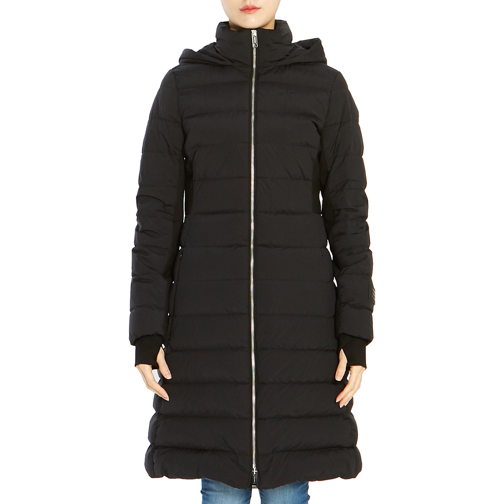 Lookbook (W) Burberry 黑色連帽長版羽絨外套 80185571