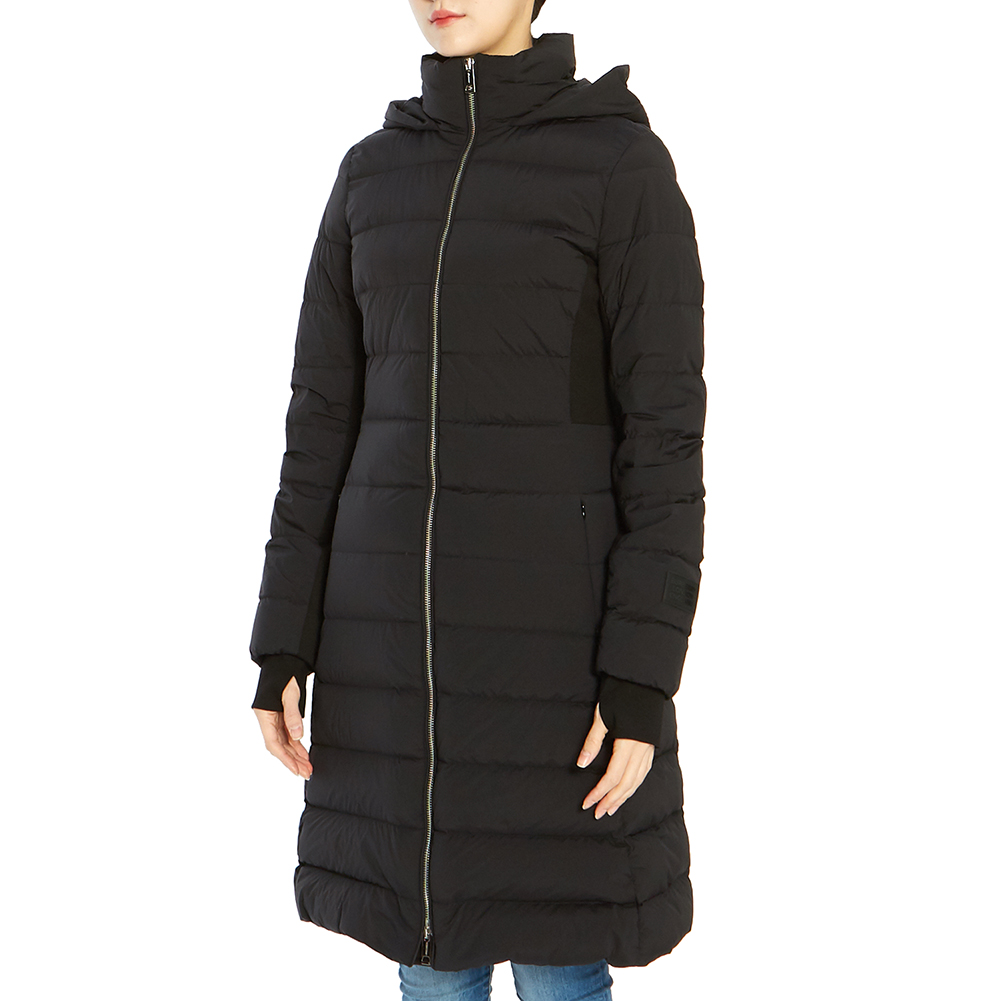 Details for (W) Burberry 黑色連帽長版羽絨外套 80185571