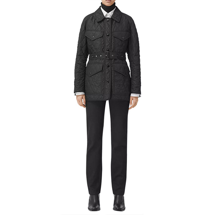 (Women) Burberry Black Long Sleeve Cotton Jacket 80341221 圖 3