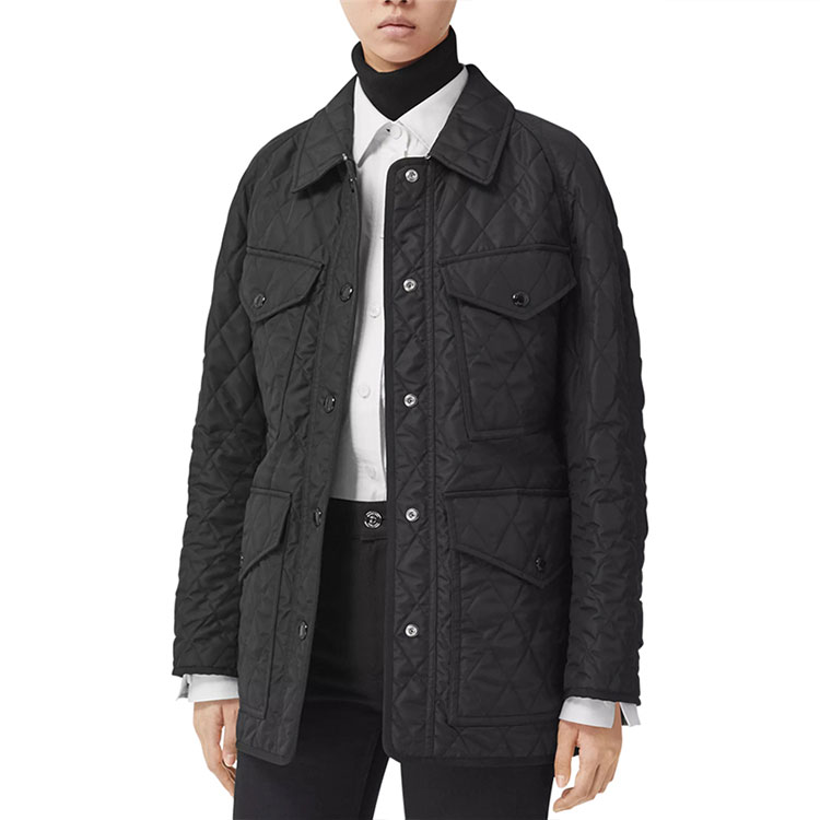 (Women) Burberry Black Long Sleeve Cotton Jacket 80341221 圖 5