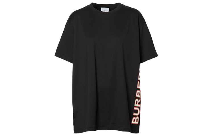 (Women) Burberry Black Loose Fit T-Shirt with Letter Logo Print 80373821 圖 2