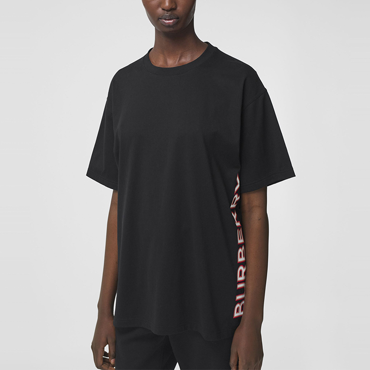 (Women) Burberry Black Loose Fit T-Shirt with Letter Logo Print 80373821 圖 3