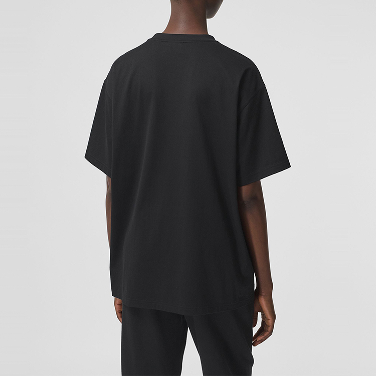 (Women) Burberry Black Loose Fit T-Shirt with Letter Logo Print 80373821 圖 4