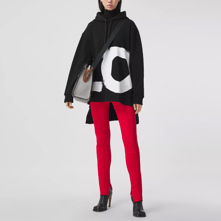 (Women) Burberry Black Love Print Long Sleeve Sweatshirt 80376701 圖 4