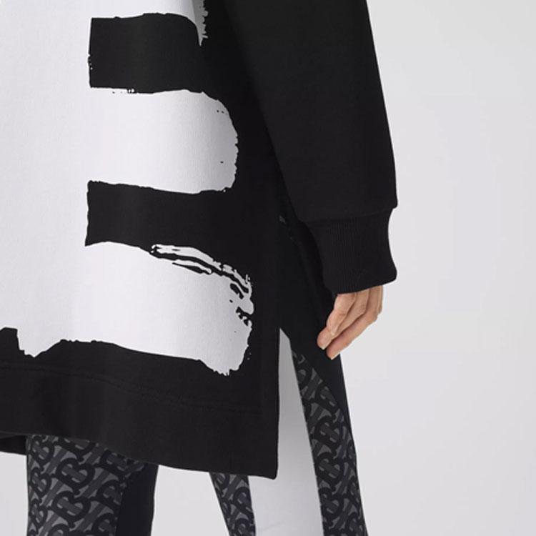 (Women) Burberry Black Love Print Long Sleeve Sweatshirt 80376701 圖 7