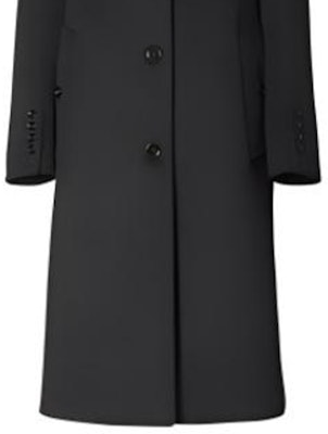 (W) Burberry Hitam Mantel Wol Kasmir Panjang Sedang 80227791 Sizing (W) Burberry Hitam Mantel Wol Kasmir Panjang Sedang 80227791