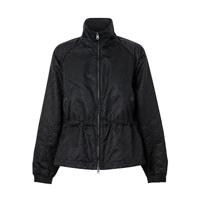 (Women) Burberry Black Monogram Casual Stand Collar Jacket 80175411