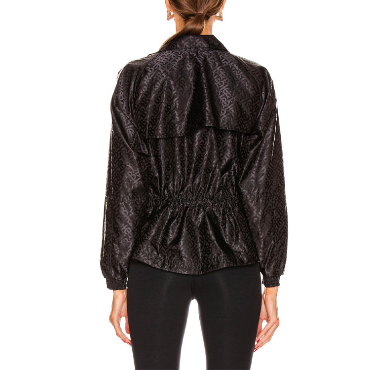 (Women) Burberry Black Monogram Casual Stand Collar Jacket 80175411 圖 5