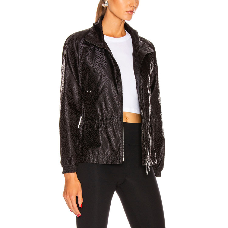 (Women) Burberry Black Monogram Casual Stand Collar Jacket 80175411 圖 7