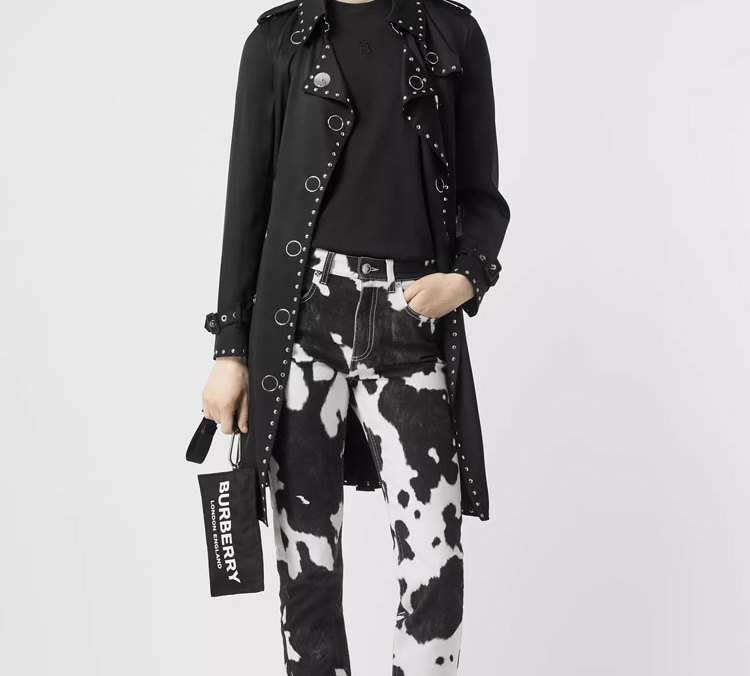 (Women) Burberry Black Monogram Motif Embroidered Cotton T-Shirt 80171211 圖 5