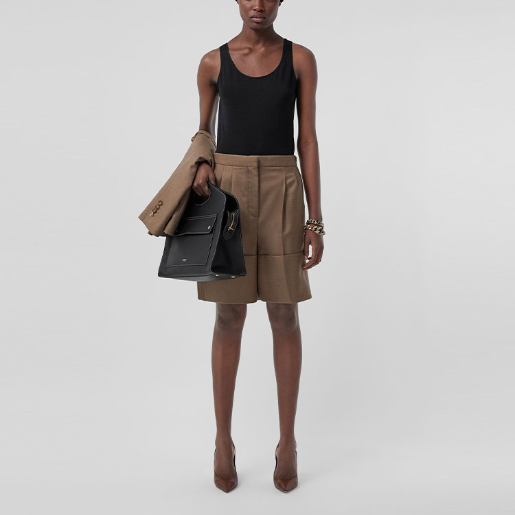 Purchase (W) Burberry Camisola Negra Seda Lana Cachemir Monograma SS21. 80422051