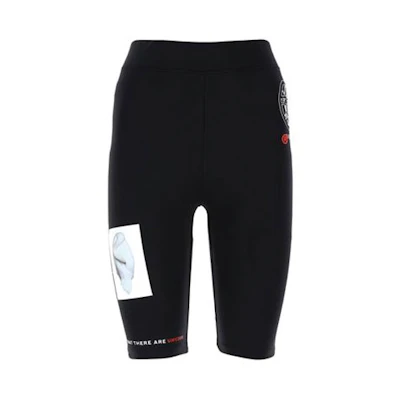 (Women) Burberry Black Montague Print Stretch Knit Cycling Shorts 80277161