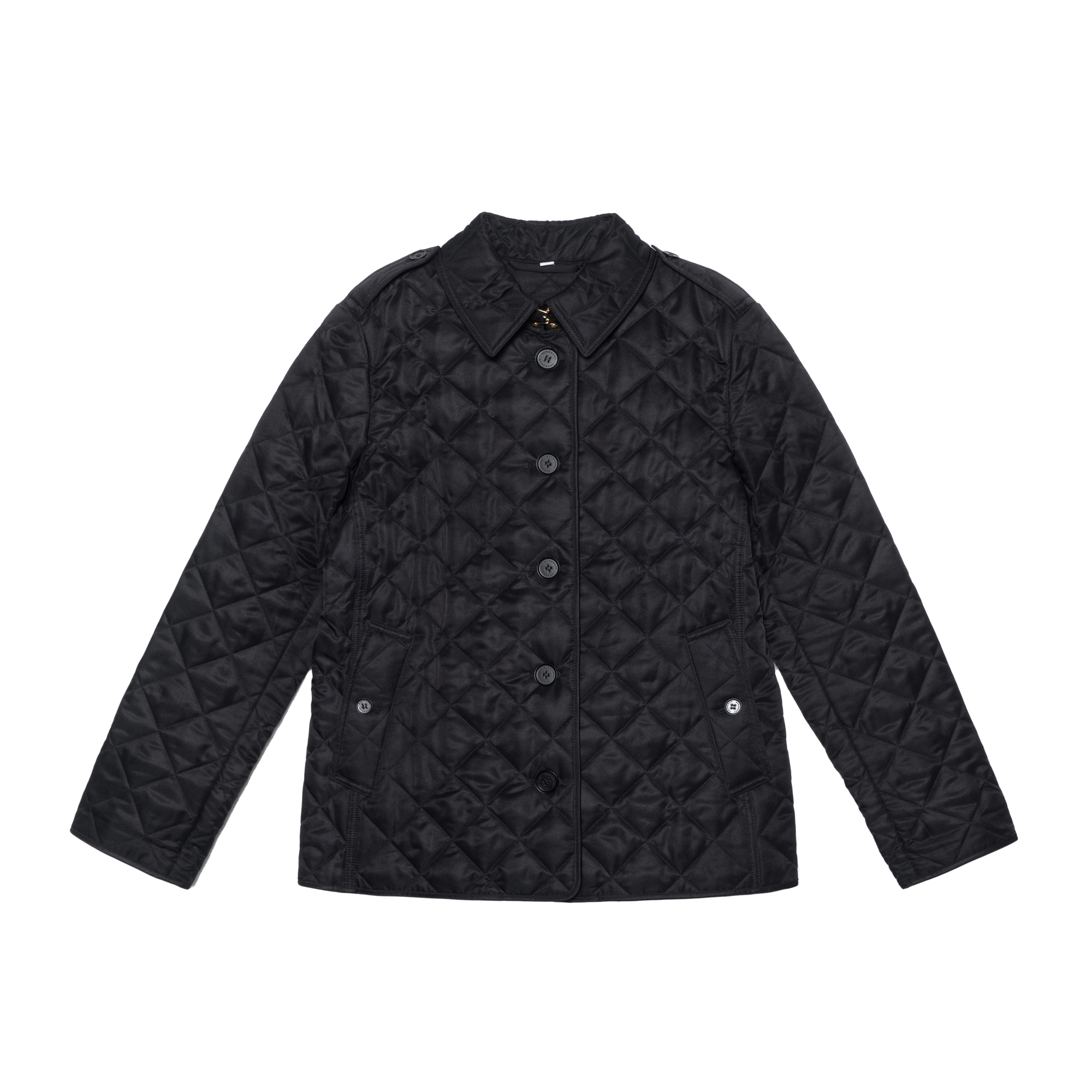 (Women) Burberry Black Quilted Collar Long Sleeve Cotton Jacket. 40624961 圖 2