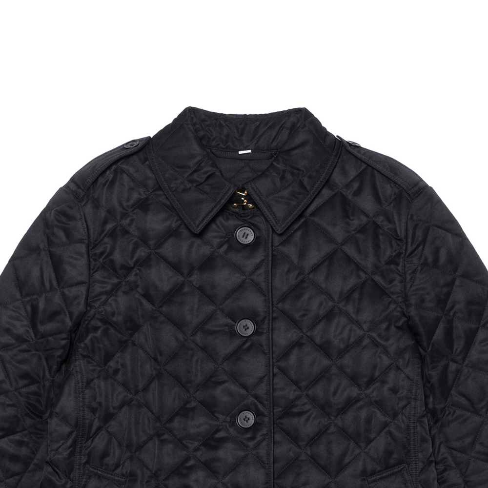 (Women) Burberry Black Quilted Collar Long Sleeve Cotton Jacket. 40624961 圖 5