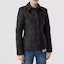 Shop (Women) Burberry Black Quilted Jacket with Single Button Closure 80233201