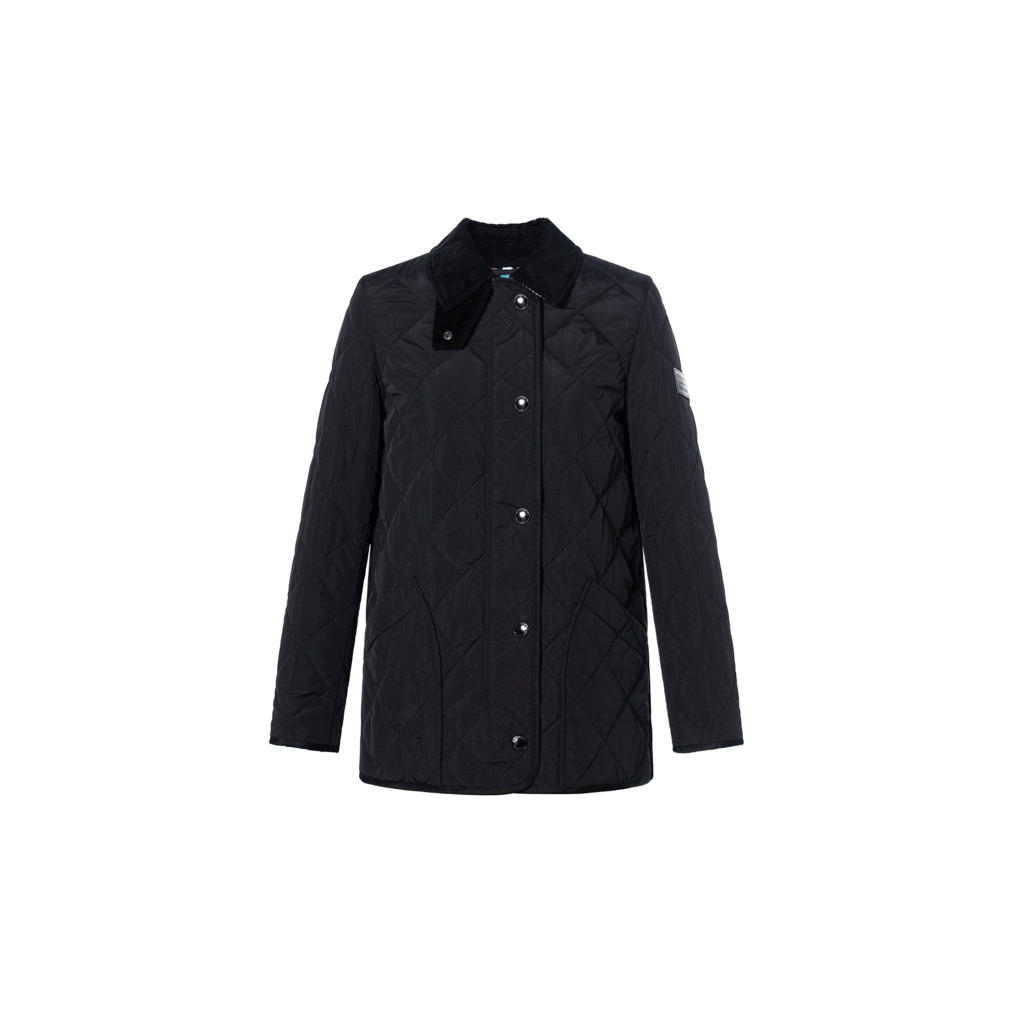 (Women) Burberry Black Quilted Long Sleeve Cotton Jacket 80217511