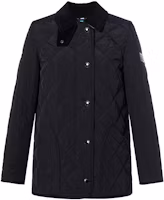 (Women) Burberry Black Quilted Long Sleeve Cotton Jacket 80217511 (Women) Burberry Black Quilted Long Sleeve Cotton Jacket 80217511