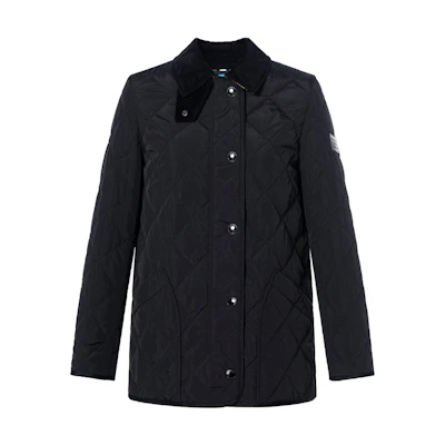 (Women) Burberry Black Quilted Long Sleeve Cotton Jacket 80217511