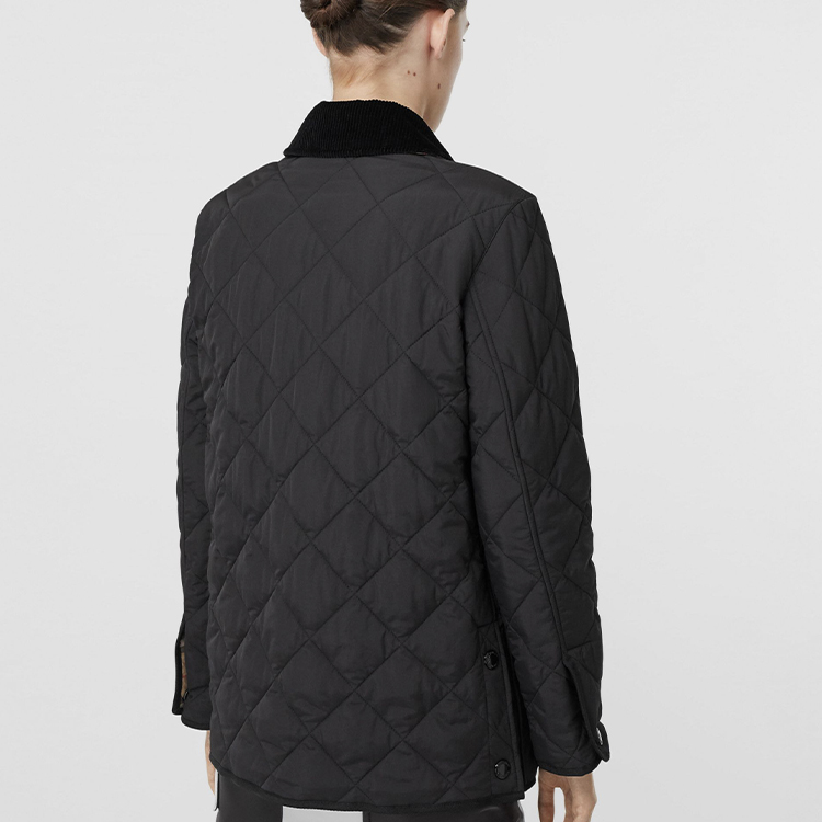 (Women) Burberry Black Quilted Long Sleeve Cotton Jacket 80217511 圖 5
