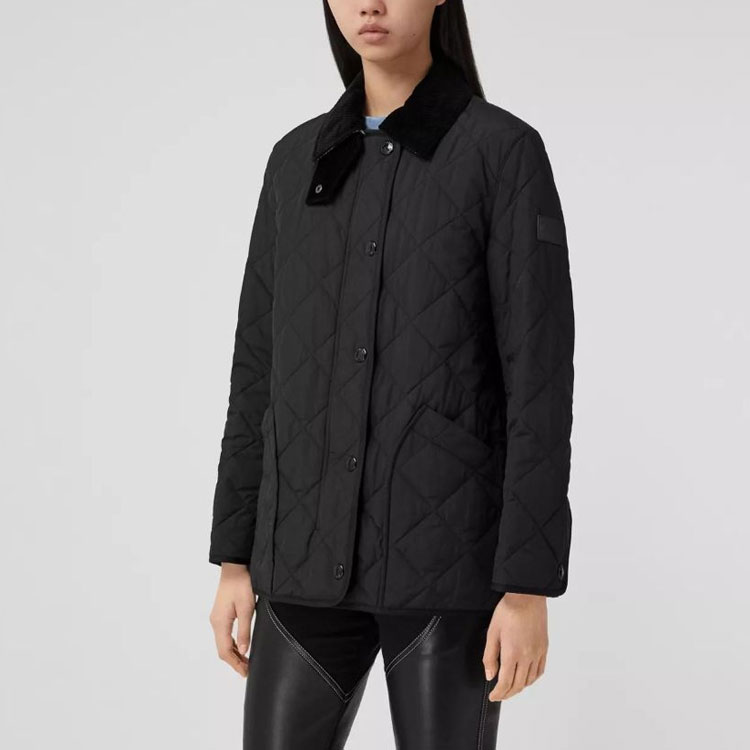 (Women) Burberry Black Quilted Long Sleeve Cotton Jacket 80217511 圖 6