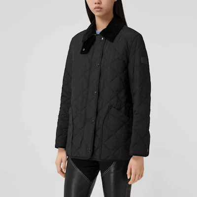 (W) Burberry 黑色菱格紋長袖棉質外套 80217511 Details for (W) Burberry 黑色菱格紋長袖棉質外套 80217511