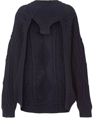 (W) バーバリー ブラック リサイクル ケーブルニット 機能性 セーター 45680171 Order (W) バーバリー ブラック リサイクル ケーブルニット 機能性 セーター 45680171