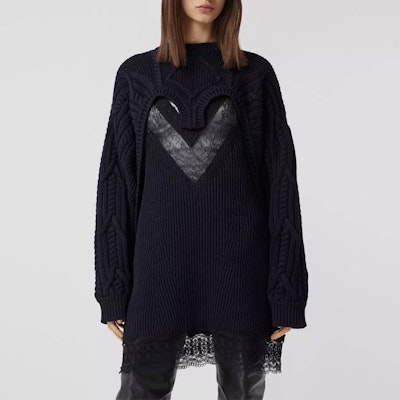 (W) バーバリー ブラック リサイクル ケーブルニット 機能性 セーター 45680171 Shop (W) バーバリー ブラック リサイクル ケーブルニット 機能性 セーター 45680171