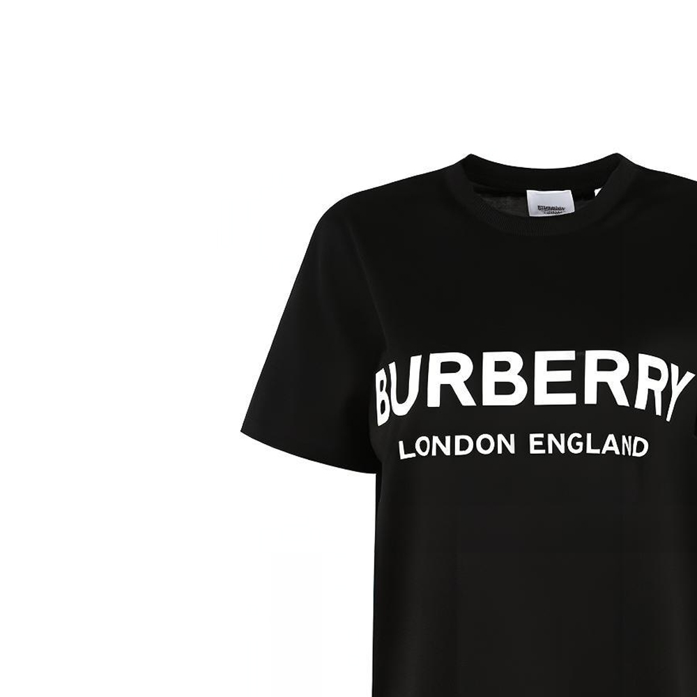 (Women) Burberry Black Short-Sleeve T-Shirt with Logo Letter Print. 80116511 圖 8