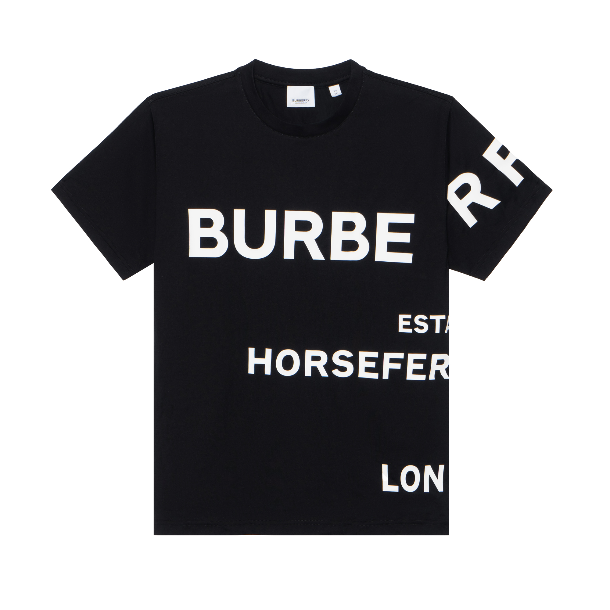 (Women) Burberry Black Short Sleeve Crew Neck Logo Print T-Shirt 80407641