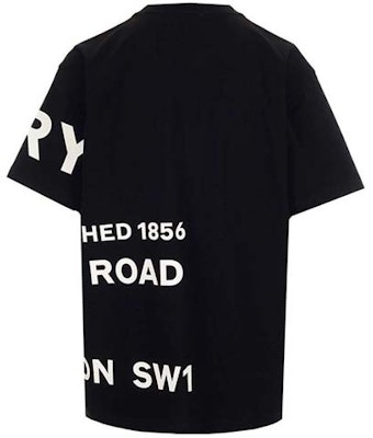 (W) 博柏利黑色短袖圆领印花Logo T恤 80407641 Lookbook (W) 博柏利黑色短袖圆领印花Logo T恤 80407641