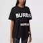 Purchase (W) 博柏利黑色短袖圆领印花Logo T恤 80407641