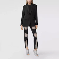 Shop (W) Burberry 黑色單排扣長袖西裝外套 45677851