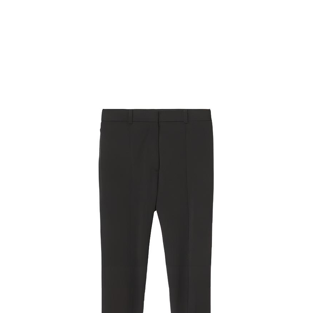 Purchase (W) 버버리 블랙 슬림핏 프린지 디자인 캐주얼 팬츠 80473511