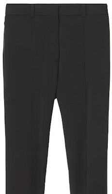 (Women) Burberry Black Slim Fit Fringe Design Casual Pants 80473511 Purchase (Women) Burberry Black Slim Fit Fringe Design Casual Pants 80473511