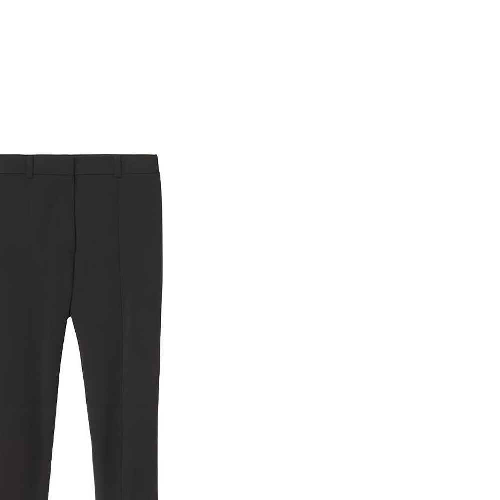 Sizing (W) 버버리 블랙 슬림핏 프린지 디자인 캐주얼 팬츠 80473511