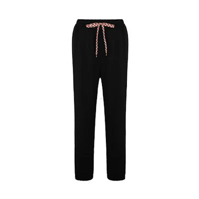 (Women) Burberry Black Solid Knit Straight-Leg Jogger Pants. 80199911