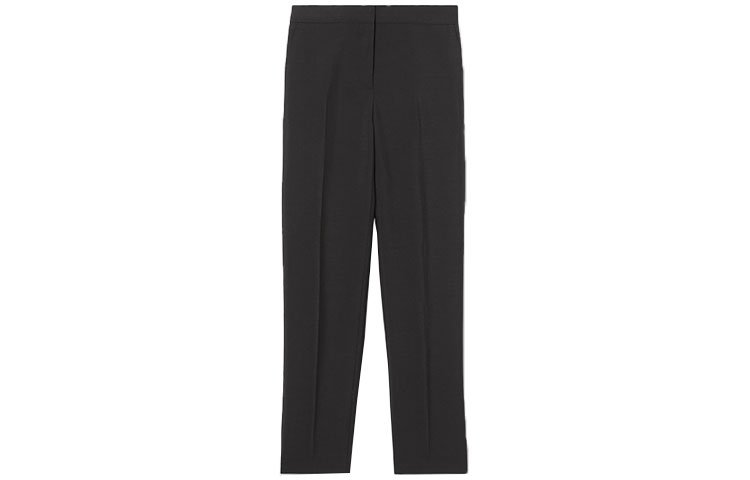 Order (W) 버버리 블랙 솔리드 주름 지퍼 캐주얼 바지. 80417271