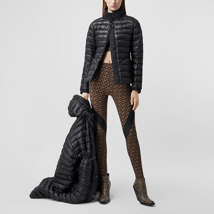 (Women) Burberry Black Solid Slim Fit Down Puffer Jacket 80294731 圖 4