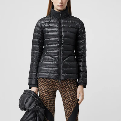 (Women) Burberry Black Solid Slim Fit Down Puffer Jacket 80294731 Purchase (Women) Burberry Black Solid Slim Fit Down Puffer Jacket 80294731