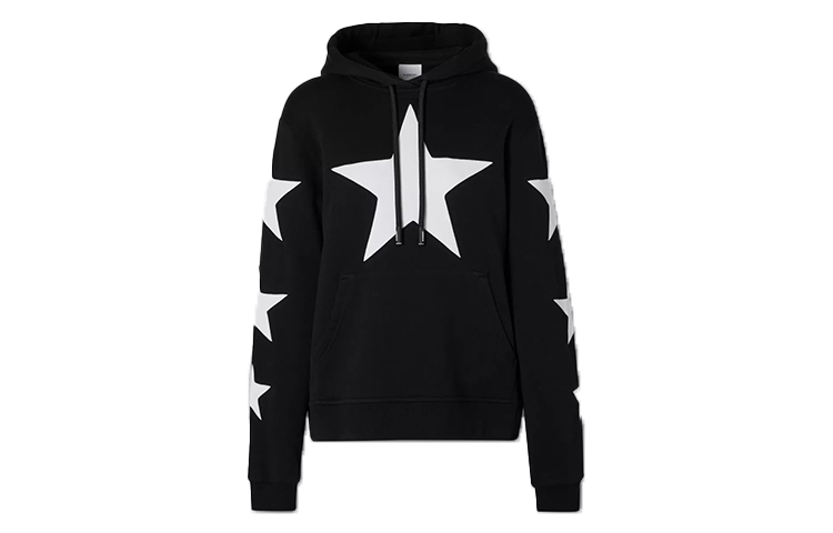 (Women) Burberry Black Star Pattern Oversized Hoodie 80360371