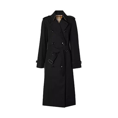 (Women) Burberry Black Waterloo Long Trench Coat 80280151