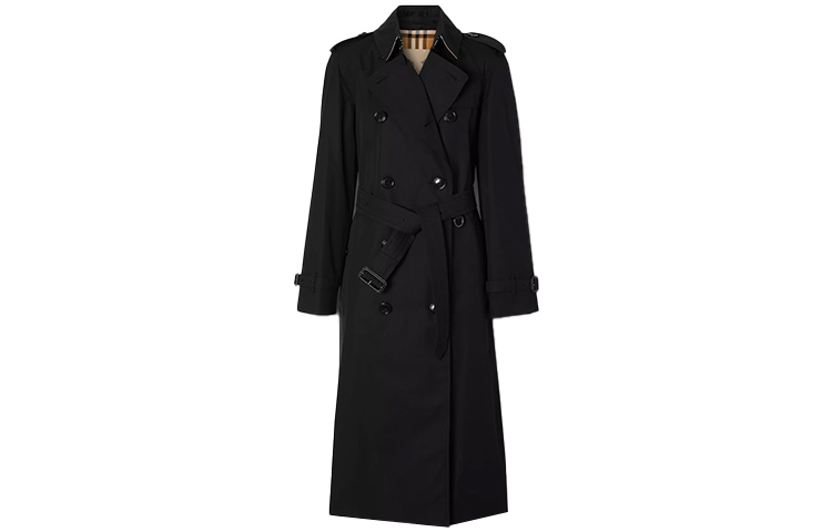(Women) Burberry Black Waterloo Long Trench Coat 80280151 圖 2